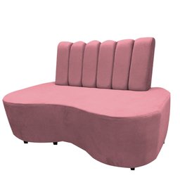 Sofa Curvo Feijão Organico Lisboa Rosa - 2