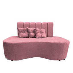 Sofa Curvo Feijão Organico Lisboa Rosa - 1