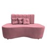 Sofa Curvo Feijão Organico Lisboa Rosa - 1