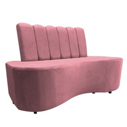 Sofa Curvo Feijão Organico Lisboa Rosa - 3