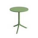 Ver imagem 1 de Mesa Redonda Livy Aurah 60x74,5cm Verde Oliva em Polipropileno Plaxmetal