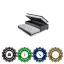 Ver imagem 6 de Bicama Box Baú Linho Cinza 88x188 com Colchão Molas Ensacadas Cama Inhouse Ecoflex