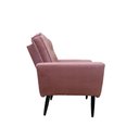 Ver imagem 4 de Poltrona Saturno para Sala de Estar Quarto Escritório Tecido Suede - Rosa