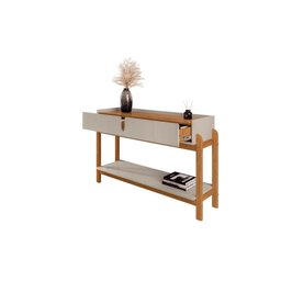 Aparador Lizz C/ 2 Gavetas e Suporte Inferior Off White Cedro - 4