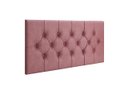 Ver imagem 2 de Cabeceira Painel Cama Box Solteiro 90 Cm Capitonê Suspensa - Rose Suede