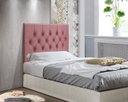 Ver imagem 1 de Cabeceira Painel Cama Box Solteiro 90 Cm Capitonê Suspensa - Rose Suede