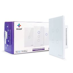 Interruptor Inteligente Wifi 4 Botões Touch Smart Ekaza Alexa e Google - 6