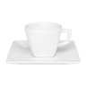Xícara Chá 200ml com Pires Quadrada Quartier White Oxford - 2