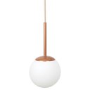 Ver imagem 2 de Pendente Jabuticaba /1 Globo de Vidro - Rose Gold