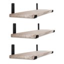 Ver imagem 1 de Prateleira Organizador P/ Home Suspensa 60x50x20 de Metal Technox Marrom