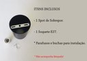 Ver imagem 3 de 5 Spot Plafon Sobrepor Redondo Par20 Direcionavel Preto Externo Lup02