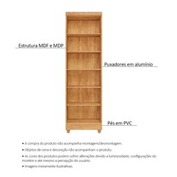 Armário Lavanderia Multiuso Isabela 2 Portas Cedro - Saga Decor - 3