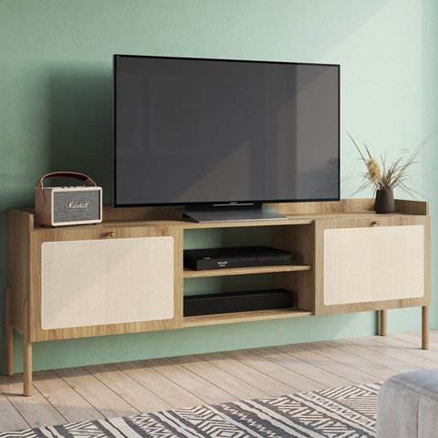 Rack Para TV 70 Pol Palhinha 27930 Linha Oslo Hanover Artesano