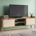 Ver imagem 1 de Rack Para TV 70 Pol Palhinha 27930 Linha Oslo Hanover Artesano