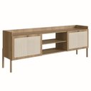 Ver imagem 3 de Rack Para TV 70 Pol Palhinha 27930 Linha Oslo Hanover Artesano