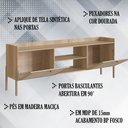 Ver mais imagens de Rack Para TV 70 Pol Palhinha 27930 Linha Oslo Hanover Artesano