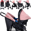 Ver imagem 3 de Carrinho de Bebe Bebe Conforto Moises Burigotto Ecco CZ Rosa