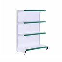 Ver imagem 1 de Gôndola Prateleira Supermercado 4 Níveis 40x30 New Plus 1,40m Ponta Verde - SA Gôndolas