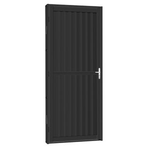 Porta de Aço Canelada Tradição 83x215 R60 Abertura Direita