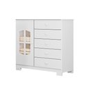Ver imagem 2 de Cômoda Diamante 100% MDF 5 Gavetas 1 Porta