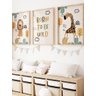 Kit 3 Quadros Decorativos Infantil Animais Safari No17 - 1
