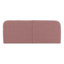Ver imagem 4 de Cabeceira Painel Orgânico Cama Box King Size Aira 195cm Dobrável Bouclé Rosa Escuro - Desk Design