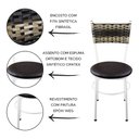 Ver imagem 2 de 2 Cadeiras Brancas para Cozinha Viena Cappuccino Premium:Marrom