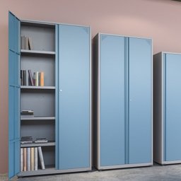 Armário 2 Portas com Chave 5 Prateleiras Aço AP402MU  - 2