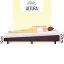 Ver imagem 2 de Cama Box King Anti Refluxo Marrom Inclinada 193x203cm Bf Colchões