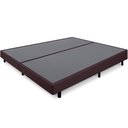 Ver imagem 1 de Cama Box King Anti Refluxo Marrom Inclinada 193x203cm Bf Colchões