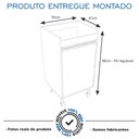 Ver imagem 6 de Tanque de Lavanderia 34 Litros Gabinete com Sifão e Válvula Cor:pretobranco