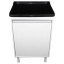 Ver imagem 3 de Tanque de Lavanderia 34 Litros Gabinete com Sifão e Válvula Cor:pretobranco