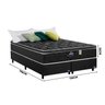 Colchão Gazin Pérola Negra Queen Size 1,58 - Mola Ensacada 32cm - 3