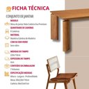 Ver imagem 5 de Conjunto de Jantar Nala 8 Lugares Tampo MDF Cadeiras Eva Premium Imbuia 220cm Mobillare
