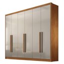 Ver imagem 1 de Guarda Roupa Casal Linea 6 Portas 8 Gavetas Cinamomo Fendi - Novo Horizonte