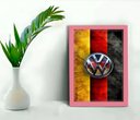 Ver imagem 1 de Quadro Decorativo Vw Alemã Sala Escritório Loja+vidro 33x25:rosa