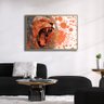Quadro Decorativo Textura CX Alta Rugido Leão 1 pç 40x60 - Moldura Caqui - 5