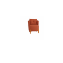 Ver imagem 2 de Kit Decorativo Sofá Curvo Orgânico + 01 Puff e Poltrona Luna Boucle Terracota - Montanaris Decor