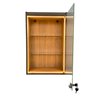 Vitrine Suspensa Amadeirada Fita Led Porta Vidro Tabacaria - 1