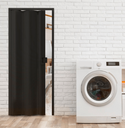 Ver imagem 2 de Porta Sanfonada de Correr Preto C/ Trinco Moderno - 210cm - 85cm - Permatti