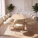 Ver imagem 1 de Cadeira Sala de Jantar Margara Kit 8 Aço Dourado Napoli D03 - D'Rossi