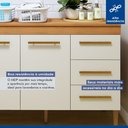 Ver imagem 7 de Lavanderia Modulada Armário Aéreo e Balcão Brasilia - Kaiki Móveis Nature/off White