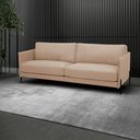 Ver imagem 1 de Sofá Decorativo Karine 4 Lugares Sala de Estar 270cm Pés em Aço Couro Nude G88 - Gran Belo