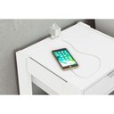 Ver imagem 3 de Mesa Cabeceira Casal Az1016 C/ 1 Gaveta Branco - Tecno Mobili