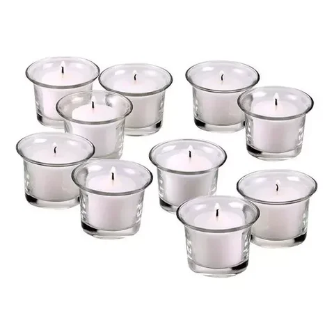 12 Porta Velas Castiçal Vidro Lamparina Decorativas Festas