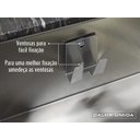 Ver imagem 3 de Porta Esponja Inox com Ventosa Suporte para Pias e Cubas Calha Úmida