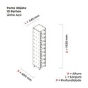 Ver imagem 4 de Armário Porta Objeto 10 Portas Aço Apop 501/10