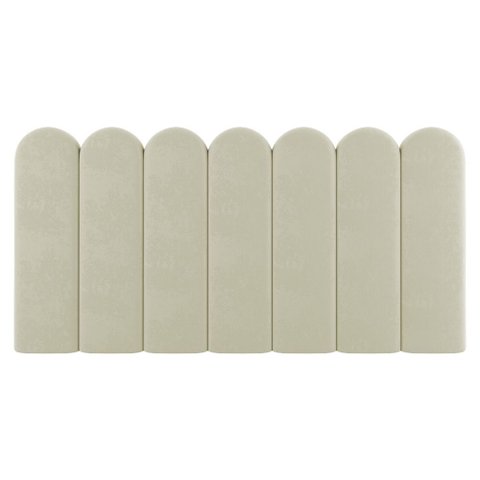 Painel Cabeceira Cama Box Casal Queen Size Lana 160cm Sintético Bege - Abmaza