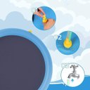 Ver imagem 3 de Piscina Tapete Chafariz Inflavel Fonte Agua Pet Cachorro Criança Verao Sol Calor Divertido Camping J