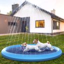 Ver imagem 5 de Piscina Tapete Chafariz Inflavel Fonte Agua Pet Cachorro Criança Verao Sol Calor Divertido Camping J